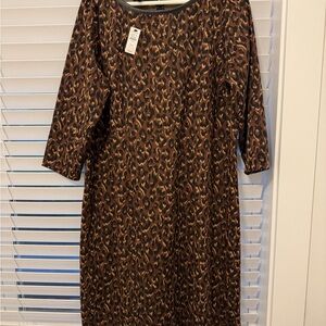 Talbots Leopard Print Dress